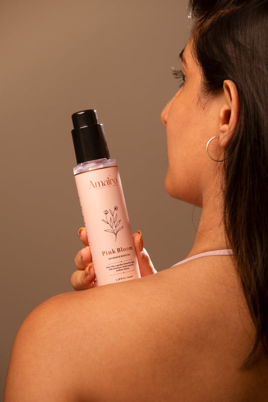 Pink Bloom Shimmer Body Oil